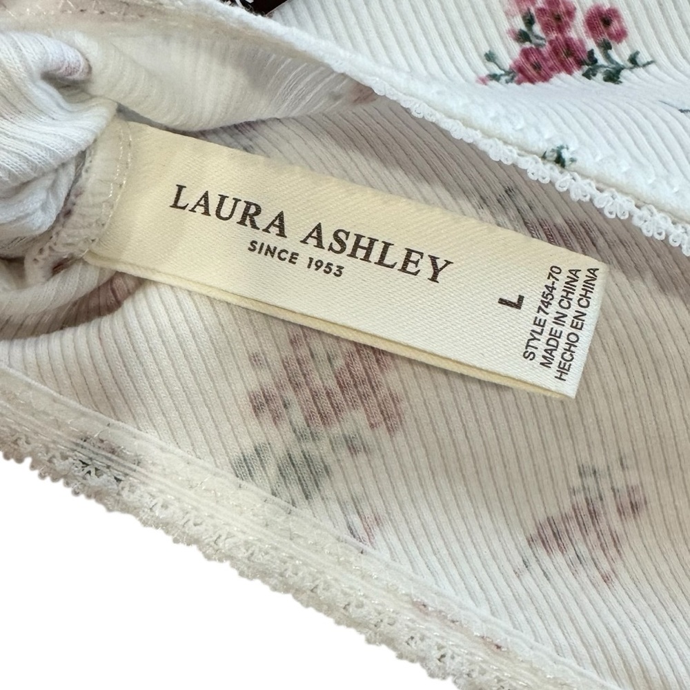 LAURA ASHLEY 5 Pack Panties Stretchy Ribbed Soft Comfy Lace Trim NWT Large - Picture 5 of 12
